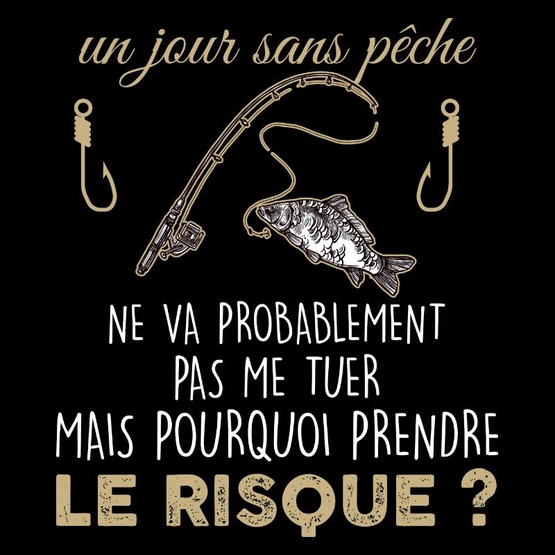 La pêche sans risque. Humour pêcheur