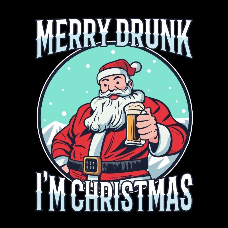 Frohe besoffen ich bin Weihnachten