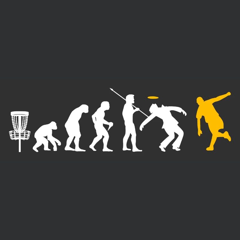 drôle Frisbee Golf Shirt Evolution Disc golf