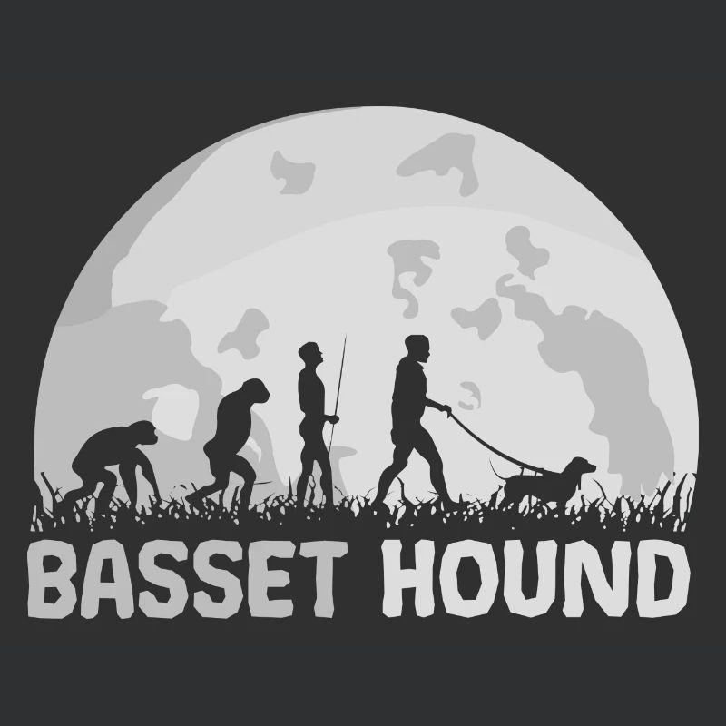Basset Hound Chien Evolution Lune