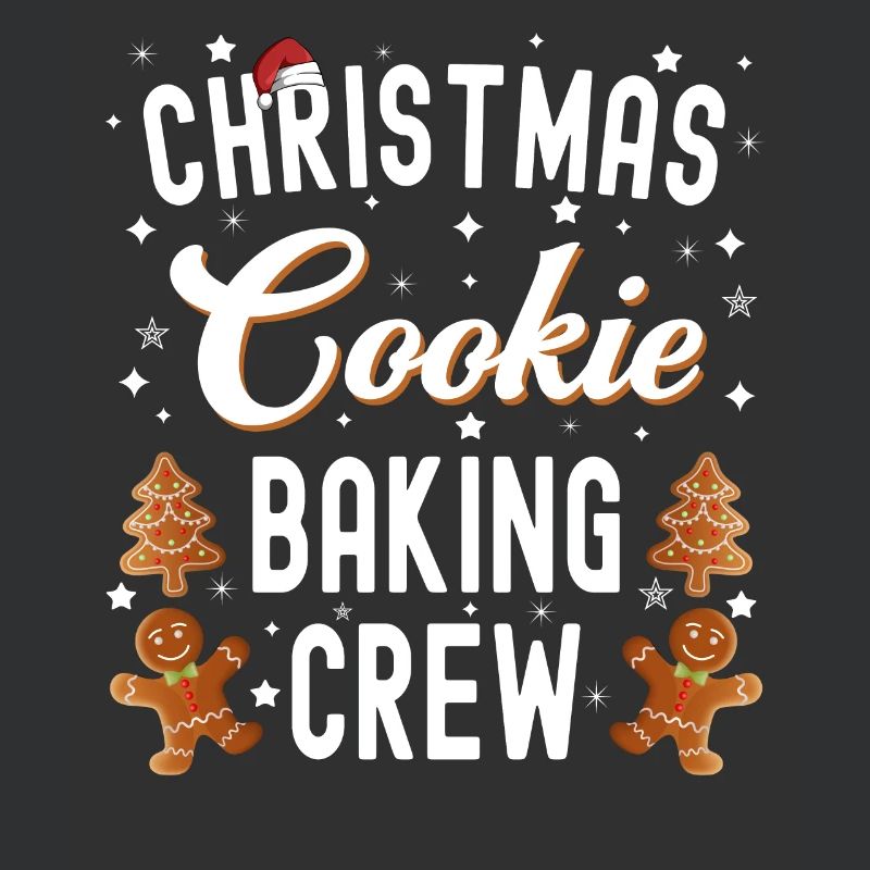 Équipe de cuisson de biscuits de Noël