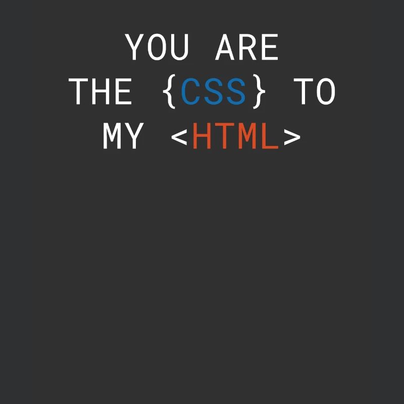 Vous êtes le CSS de mon HTML Cute