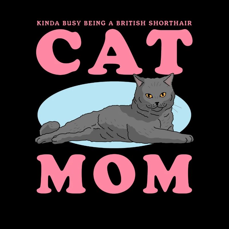 Britisch Kurzhaar Mom Katze Katzenpapa Geschenk