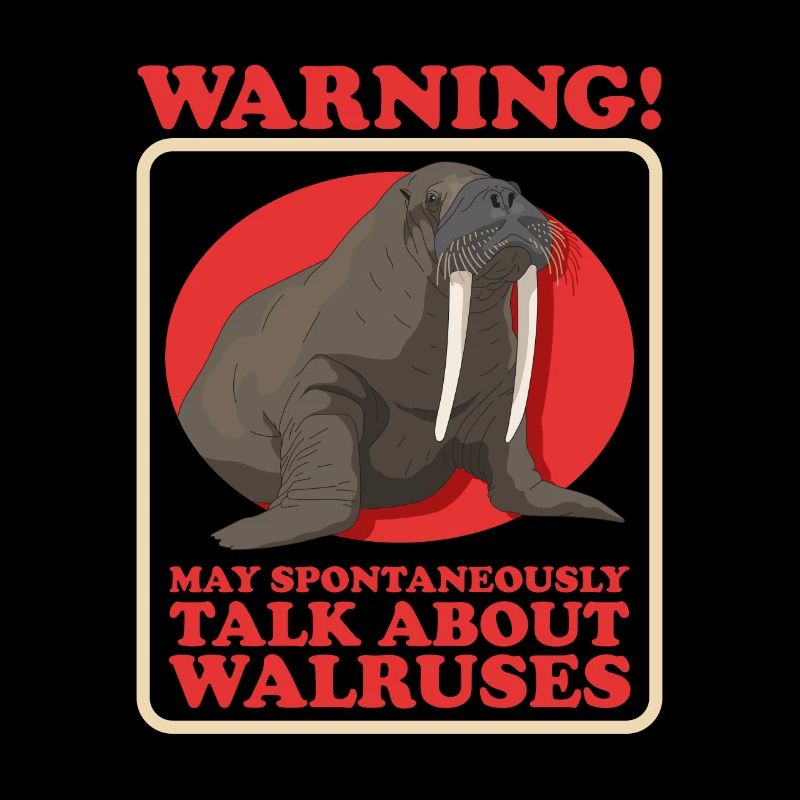 Walross Walroß Walrosse Walrus Geschenk