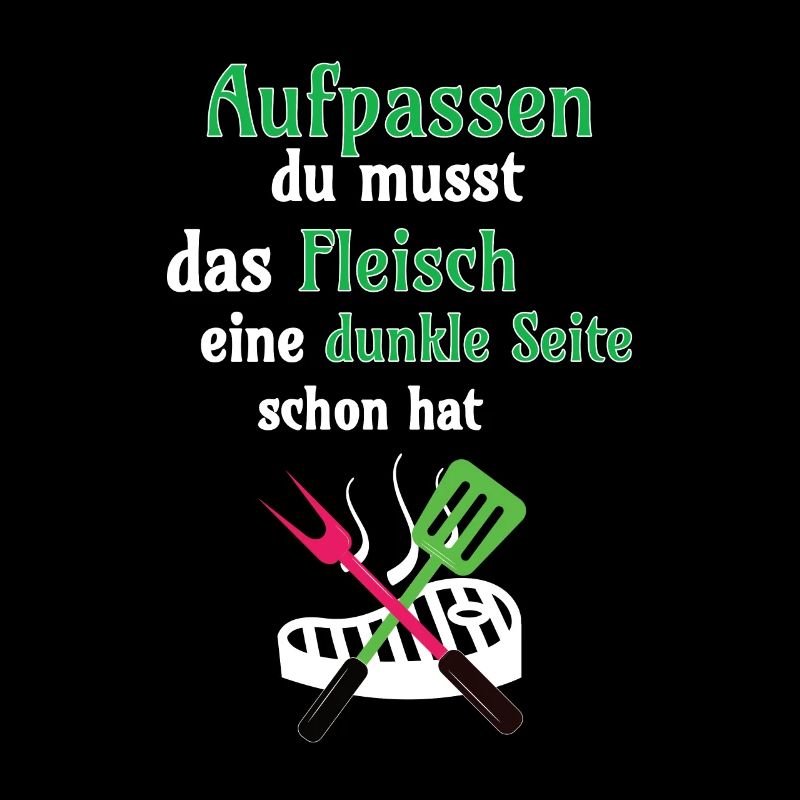Grillen Aufpassen du musst das Fleisch eine dunkle