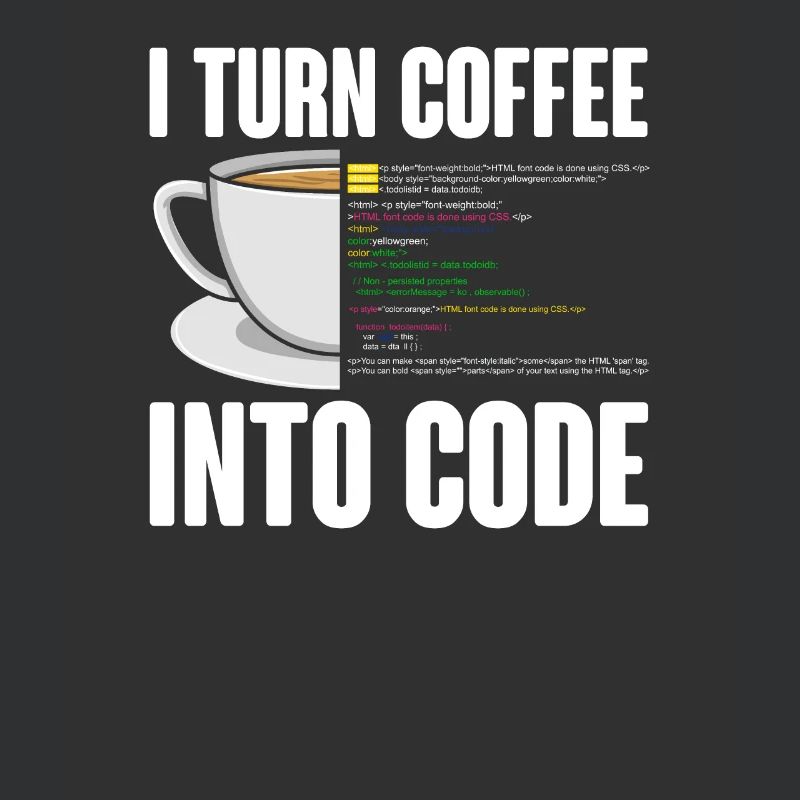Lustiges Computer Kaffee Programmierer Design