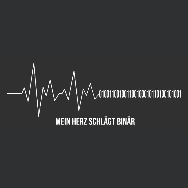 Informatiker Herzschlag Binärcode Programmierer