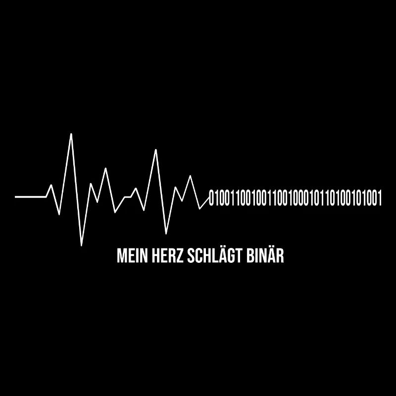 Informatiker Herzschlag Binärcode Programmierer