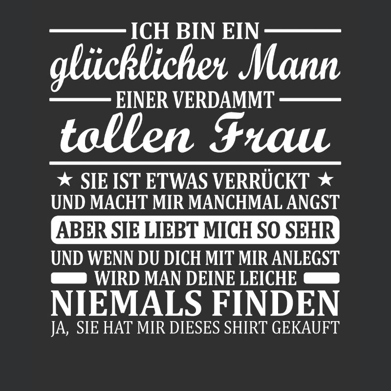 Mann Ehepartner Geschenk Glücklicher Ehemann Kerl