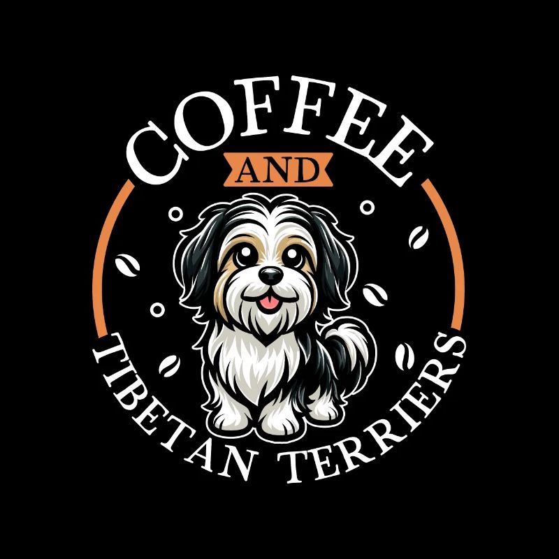 Coffee and Tibetan Terrier