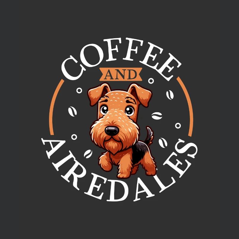 Café et Airedale Terrier