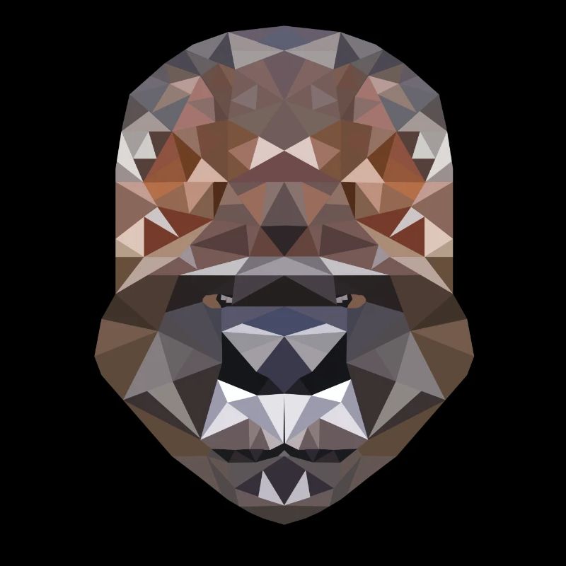 Polygon Design with a Gorilla - Polygonal, Poly