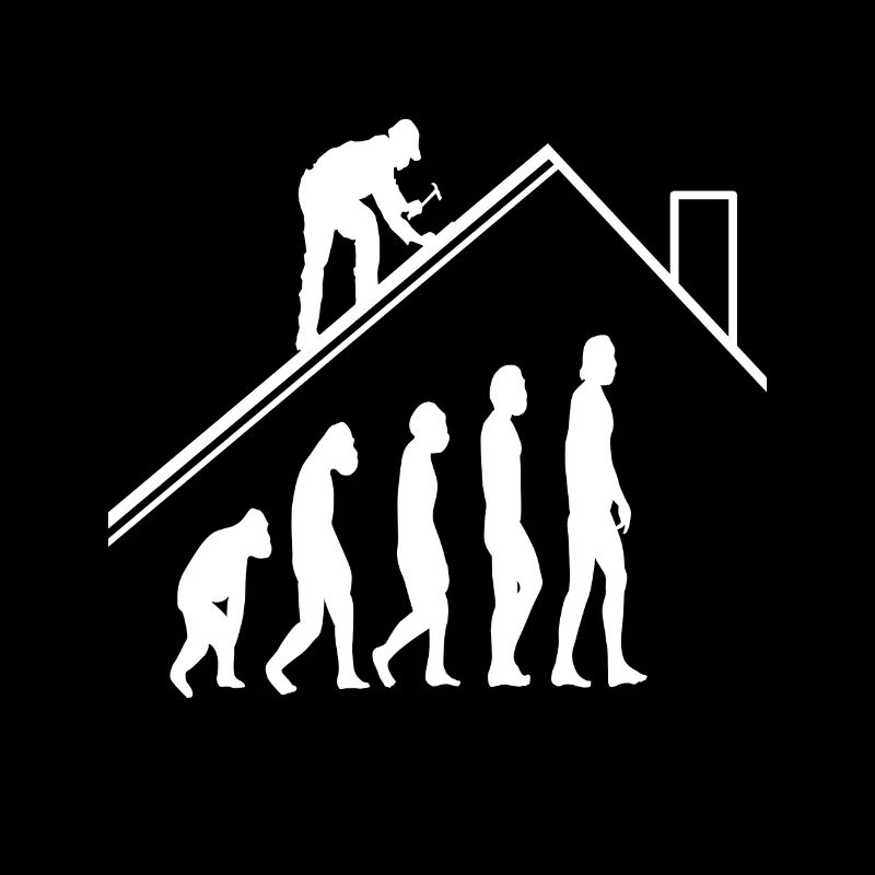 Craftsman roofer carpenter evolution house building
