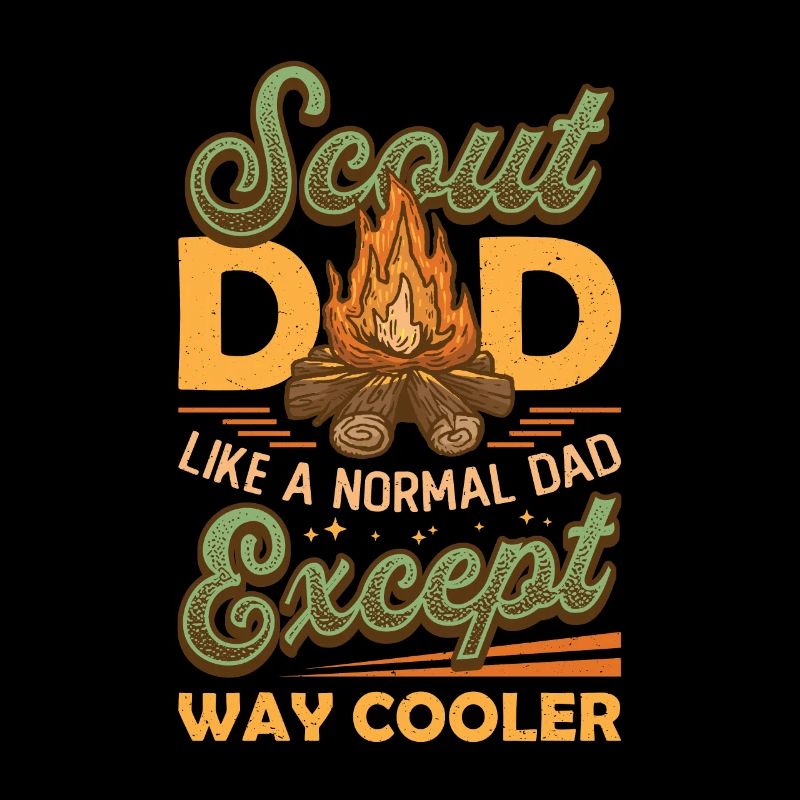 Scout Dad like a normal dad, only much cooler
