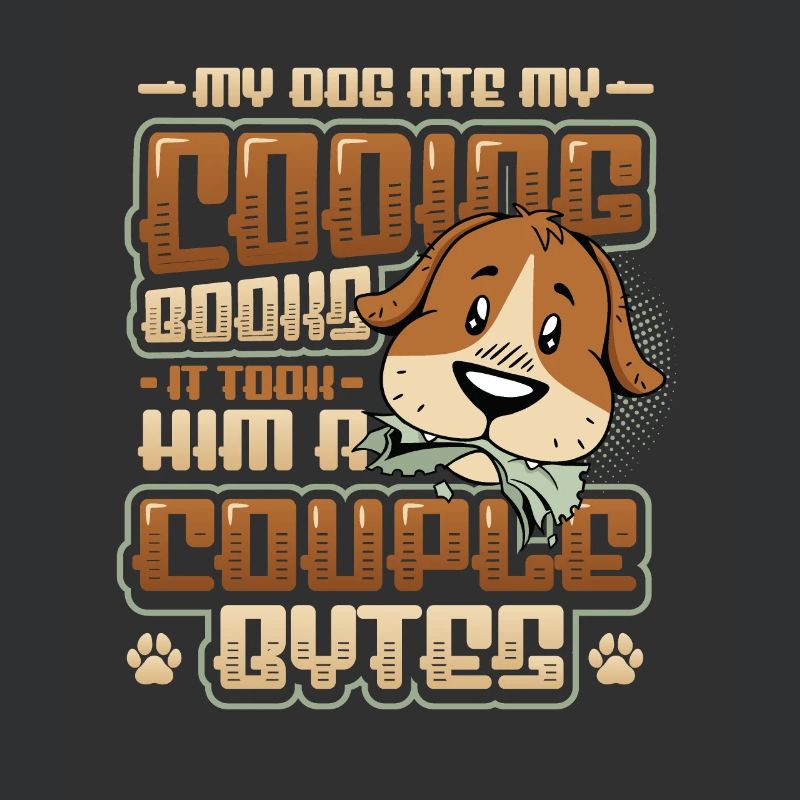 Dog Bytes Code Programmation de blagues informatiques