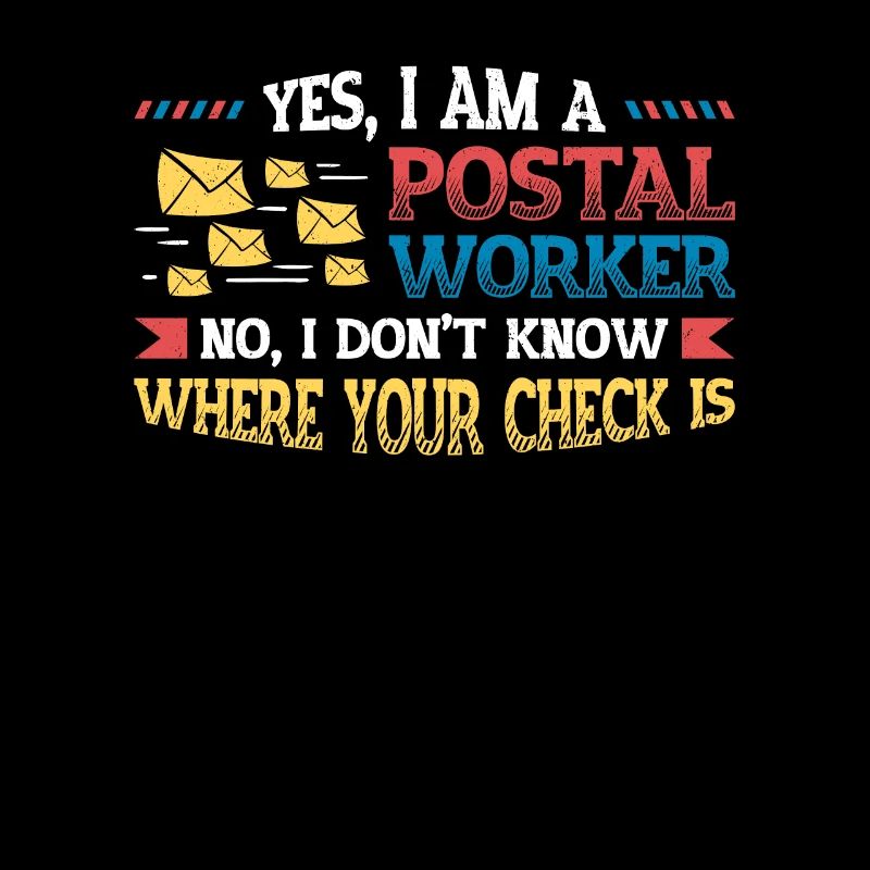 Lustige Postangestellte Postamt