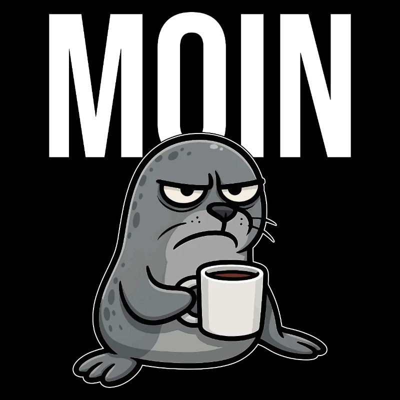 MOIN – Grummelnder Seehund mit Kaffee | Morgenmuff