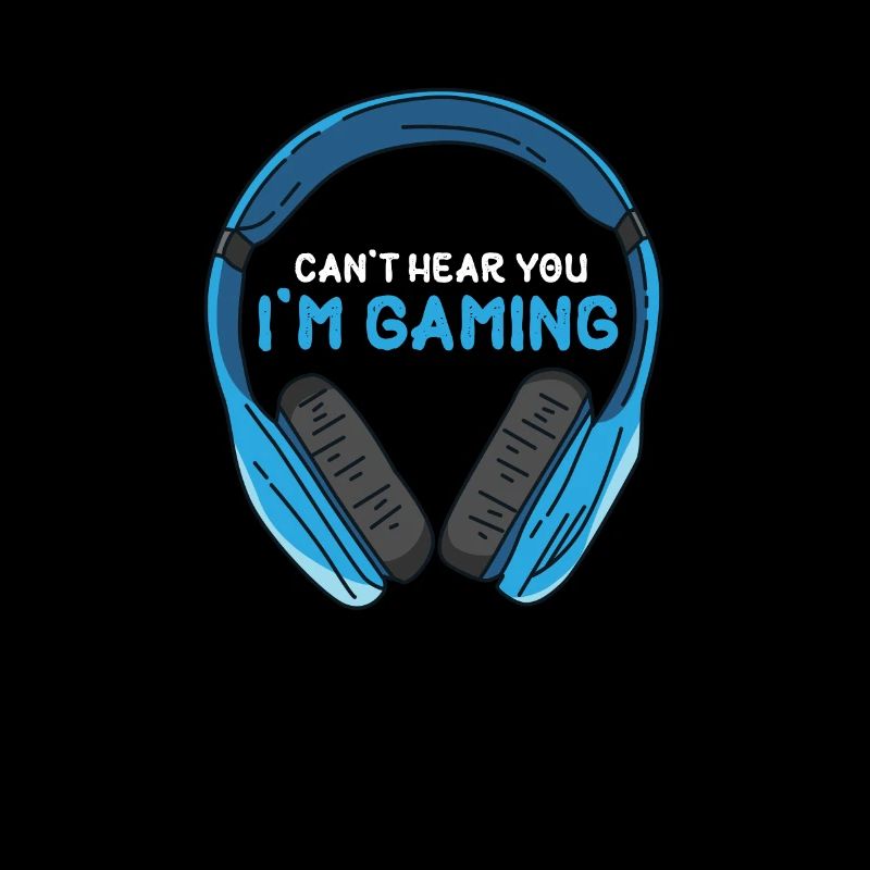 Computerspieler Headset Kopfhörer Humor Witz