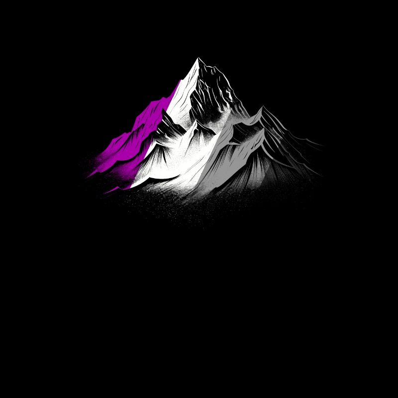 Subtiler asexueller Pride-Monat Bergwandern