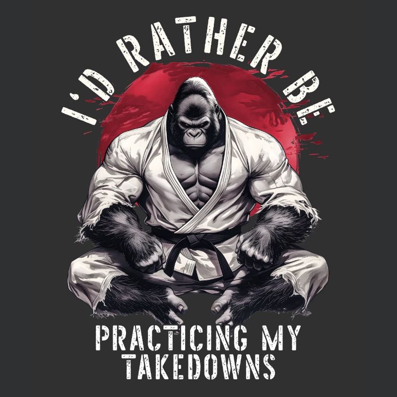 I'd Rather Be Practicing Takedowns BJJ Jiu Jitsu