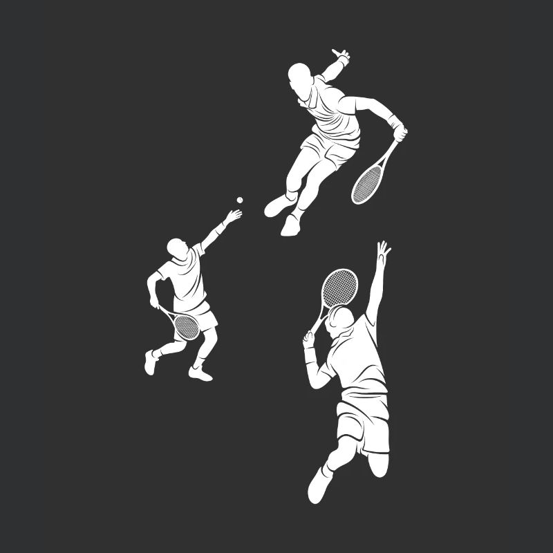 Squash player silhouettes Squash Player