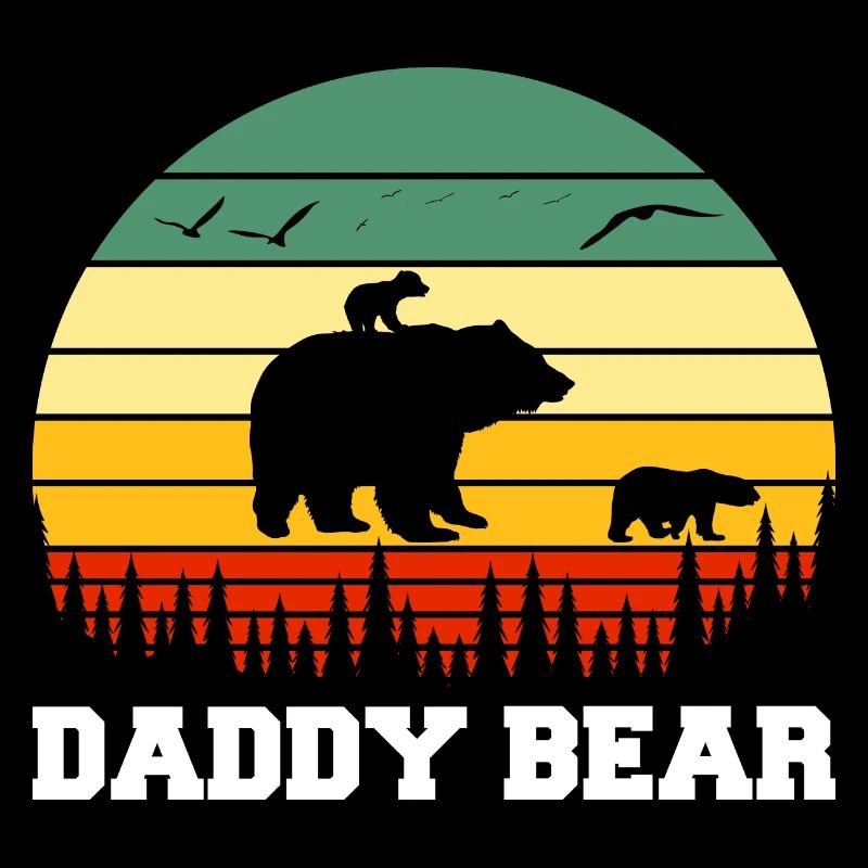 Daddy Bear climb the Mountain in Forest der Bär