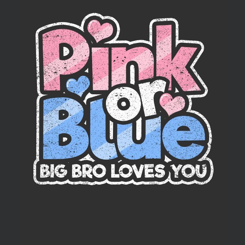 Rosa oder blaues großes Bro liebt Sie