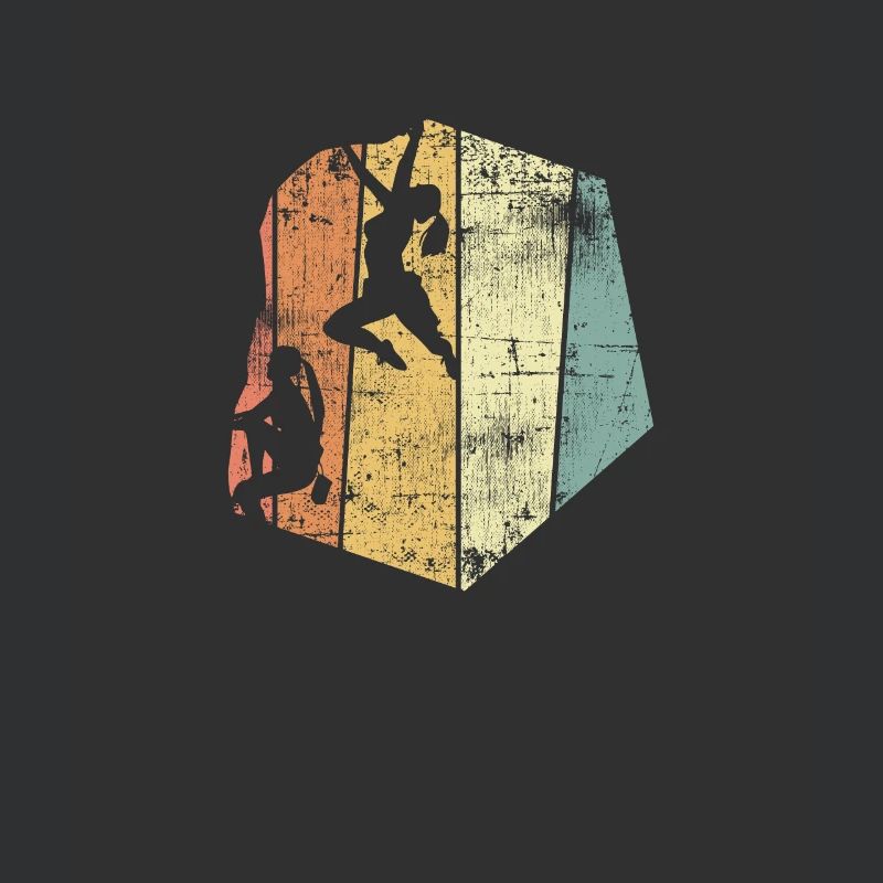 Klettern Kletterer vintage Bouldern