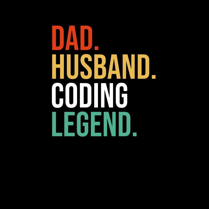 Mari Père Papa Coder Codage Informaticien