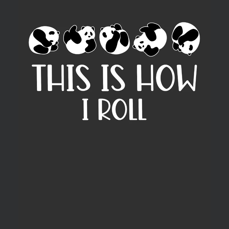 C'est comme ça que je roule un joli panda ours
