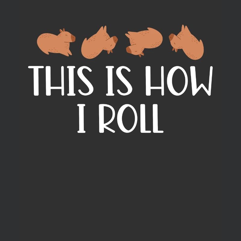 This is how I roll cute capybara