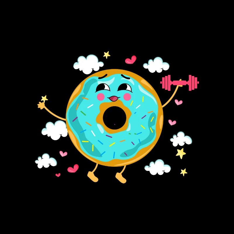 Donut Themed Donut Sprayed Funny Cute