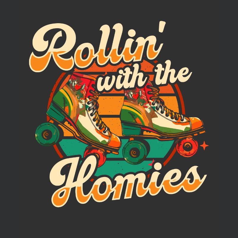 Rollerskates Funny 80er Roller Disco Skating
