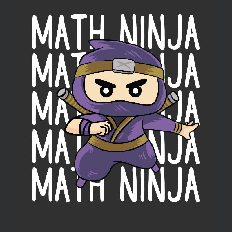 Funny Math Ninja Mathematics Geek Numbers