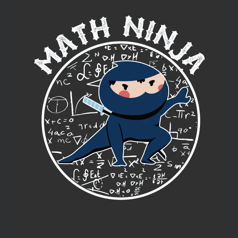 Funny Math Ninja Mathematics Geek Numbers