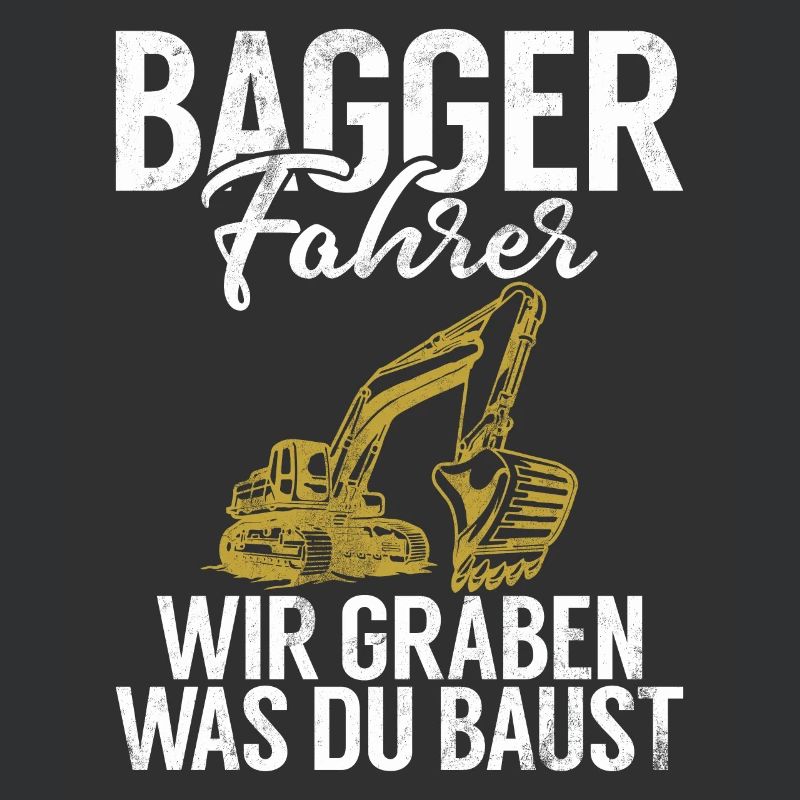 Excavator Driver Funny Construction Worker Profession Excavator