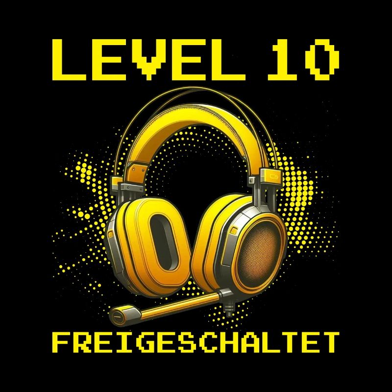 Level 10 Freigeschaltet Gaming Geburtstag PC