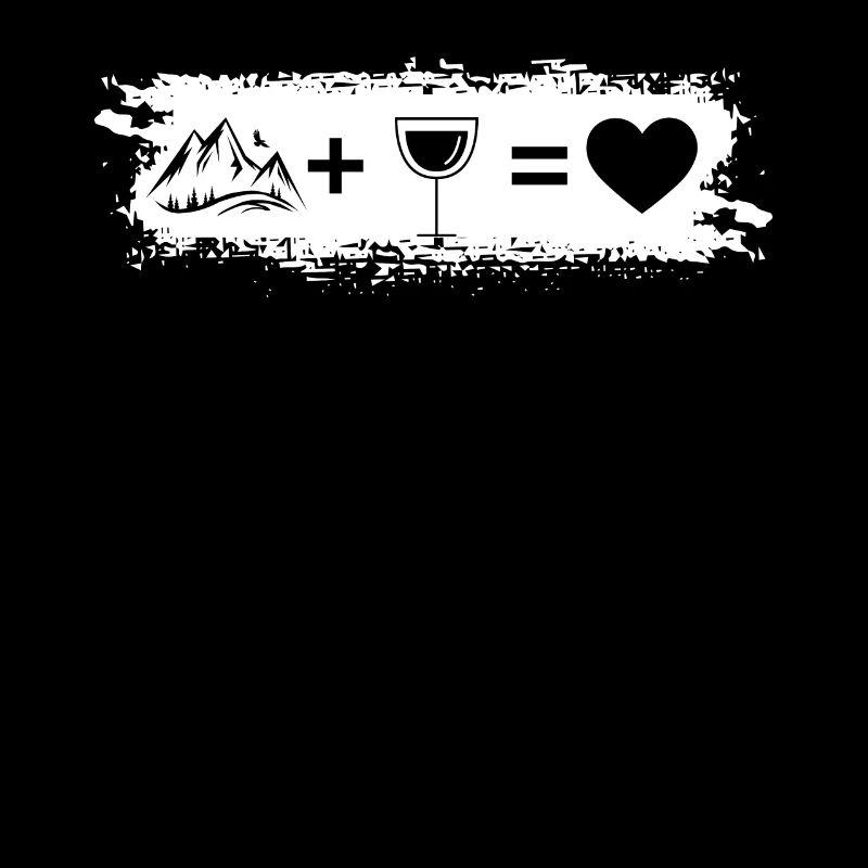 Grunge Rectangle - Heart - Wine - Mountain -