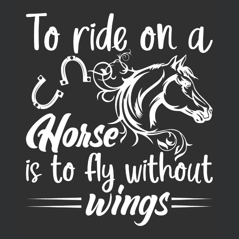 Monter à cheval, c’est comme monter sans ailes.