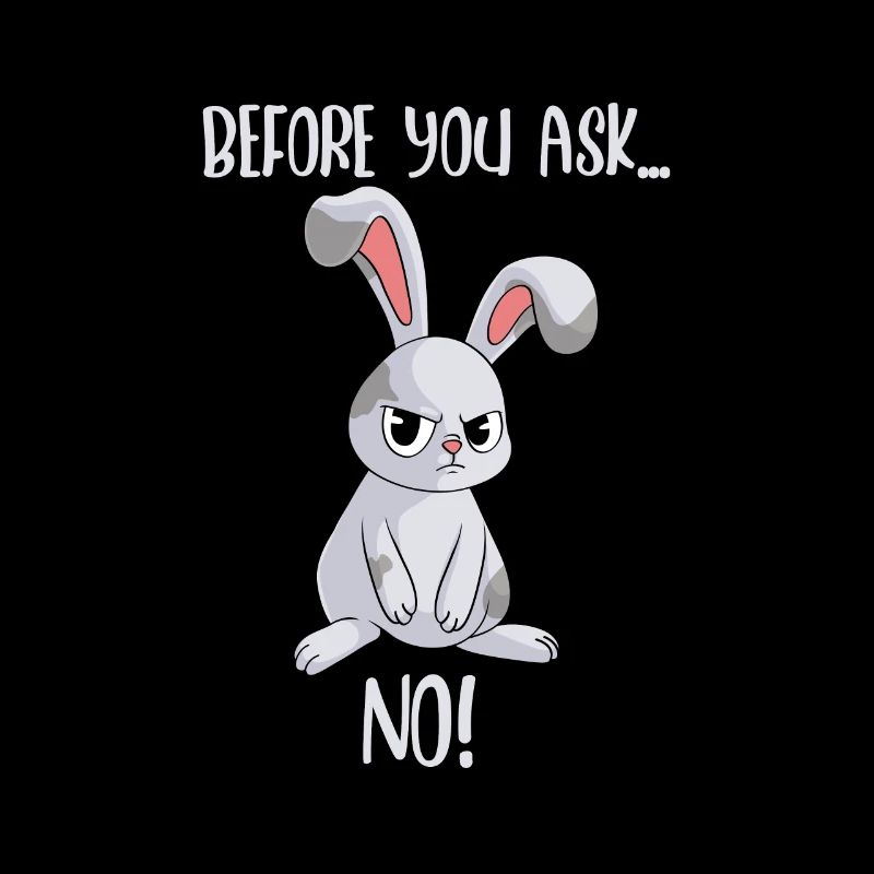 Bunny Befor you ask ... PAS de lapin drôle