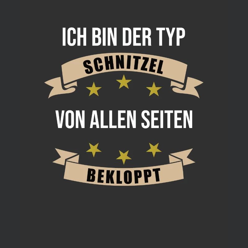 Typ Schnitzel Fleisch Essen Lustiger Spruch