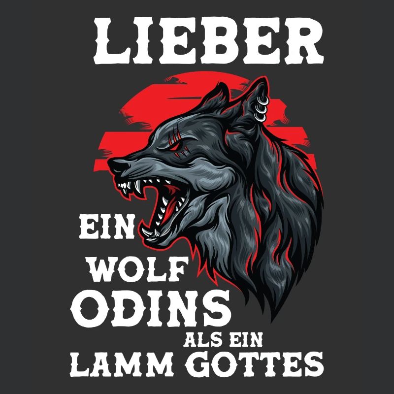 Wikinger Wölfe Odin Walhalla Wolf Geschenk Spruch