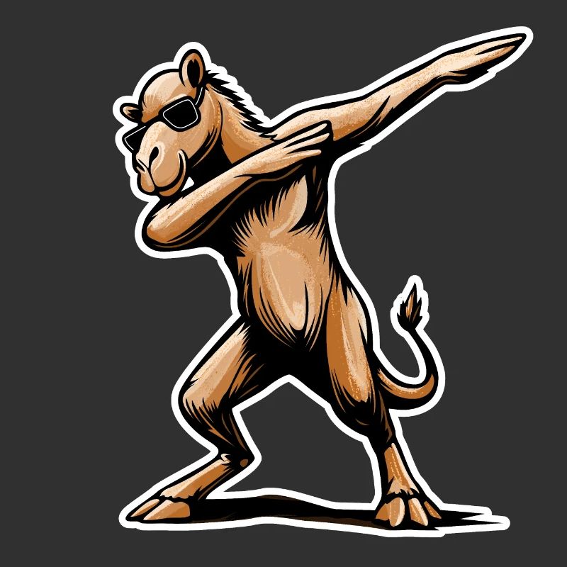 Stylisches Dabbing-Dromedar Design Geschenk