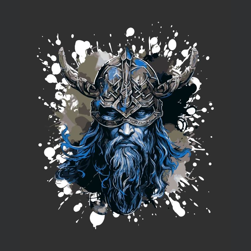 Wikinger Kopf Valhalla Krieger Bunt