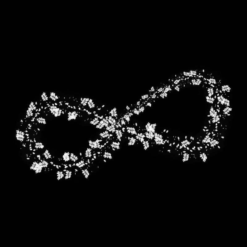 Unendlichkeits Zeichen - Blumen Design
