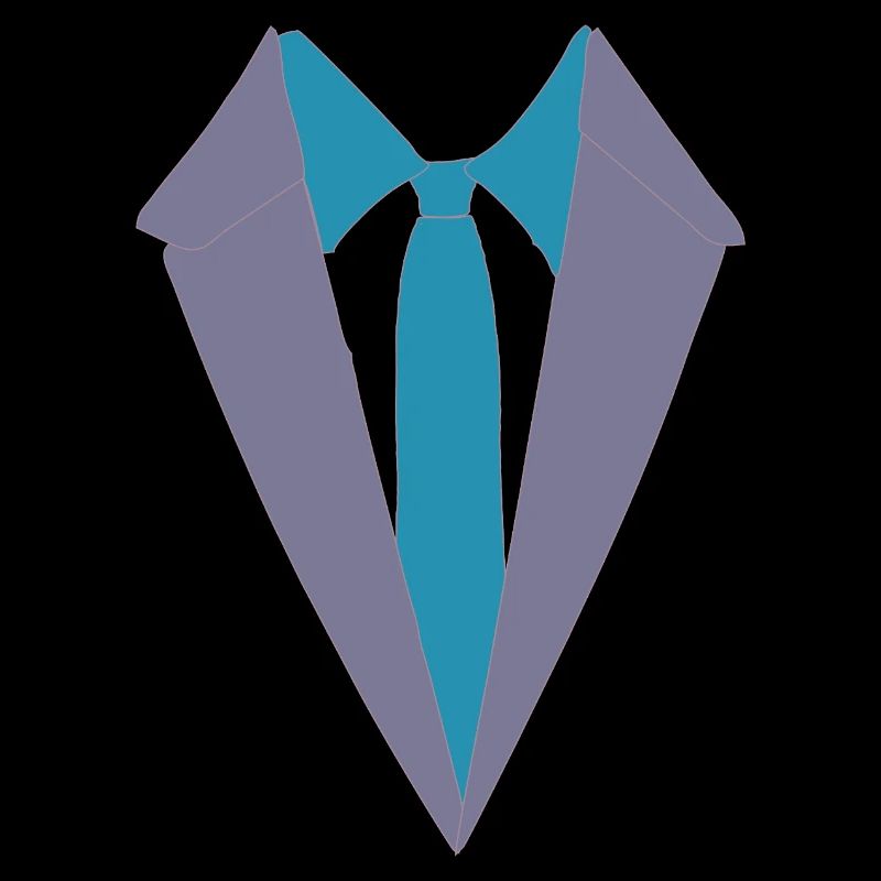 Cravate de costume gris bleu