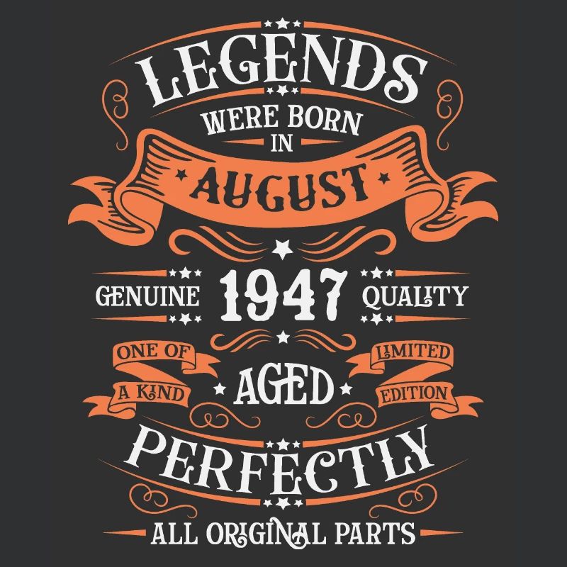 August 1947 Geburtstag Mann