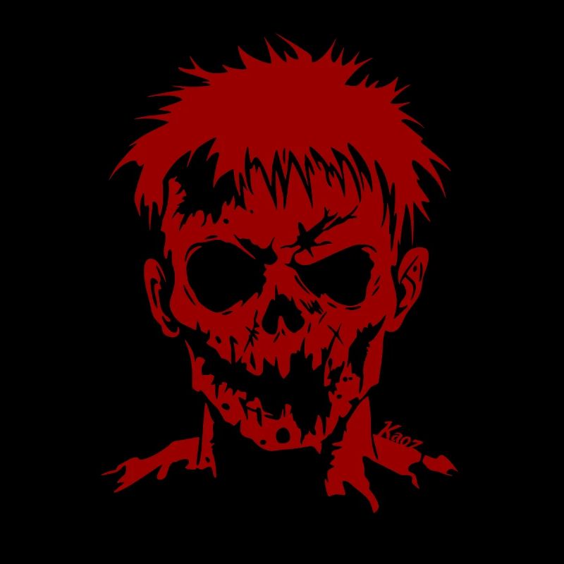 Dark Shadow Zombie with Blank Stare