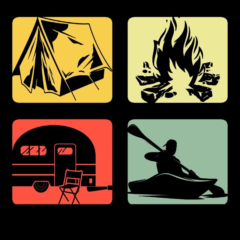 camping caravan kayak gift outdoor camping