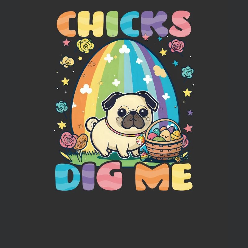 Christian Easter Chicks Dig Me Pug